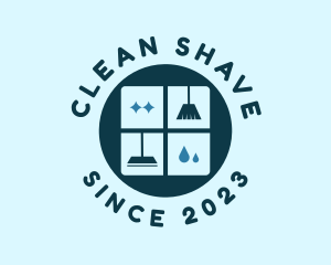 Clean Housekeeping Window logo design