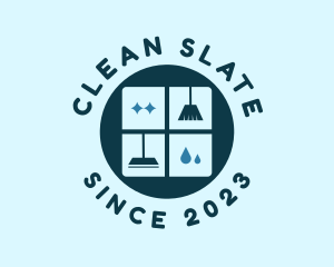 Clean Housekeeping Window logo design