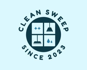 Clean Housekeeping Window logo design