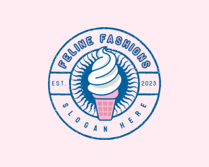 Sundae Creamery Dessert Logo