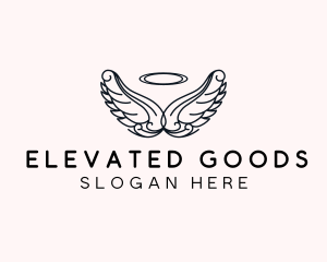 Heavenly Angel Wings logo design