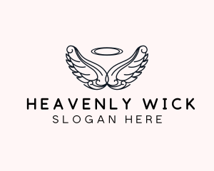 Heavenly Angel Wings logo design