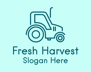 Monoline Farm Tractor  Logo