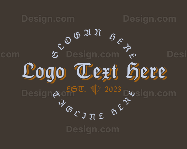 Western Gothic Tattoo Logo