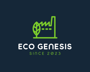 Eco Factory Building logo design