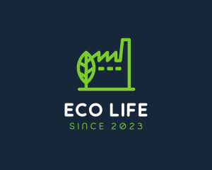 Eco Factory Building logo design