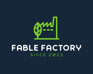 Eco Factory Building logo design