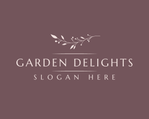 Dainty Floral Wordmark logo design