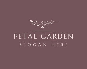 Dainty Floral Wordmark logo design