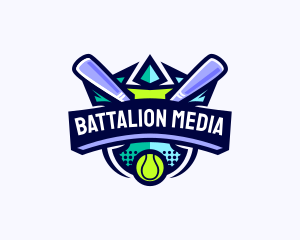 Baseball Competition League logo design