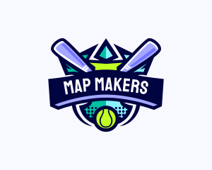 Baseball Competition League logo design