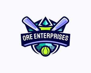 Baseball Competition League logo design