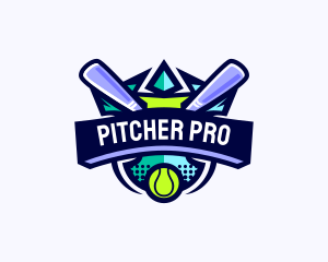 Baseball Competition League logo design