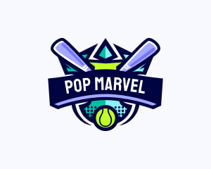 Baseball Competition League logo design