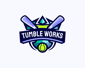 Baseball Competition League logo design