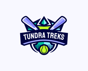 Baseball Competition League logo design