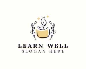 Candle Spa Wellness logo design