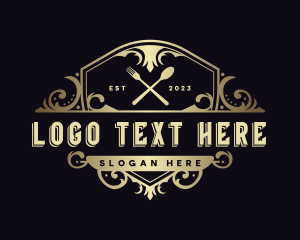 Elegant Restaurant Shield logo