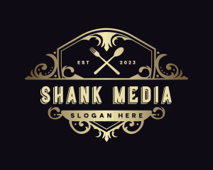 Elegant Restaurant Shield logo design