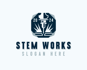 Mechanical Laser Fabrication logo design