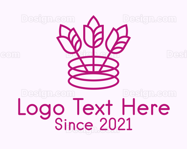 Purple Flower Wine Logo