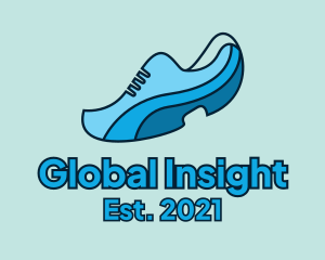 Blue Running Shoe logo
