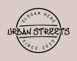 Urban Streetwear Graffiti logo design