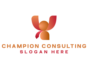 Leader Achievement Person logo