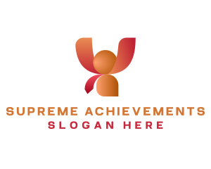 Leader Achievement Person logo design