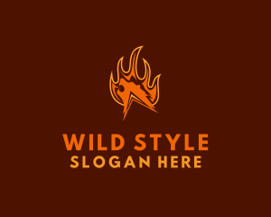 Fire Wild Bear logo design