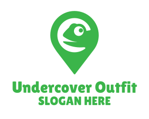Green Pin Chameleon logo