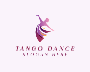 Dancing Woman Performer logo design