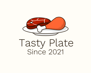 Hot Meat Plate logo design