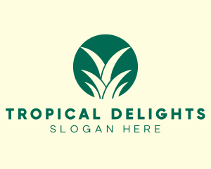 Pineapple Leaves Farm logo design