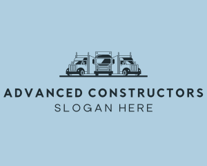 Shipping Truck Vehicle logo design