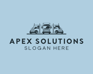 Shipping Truck Vehicle logo design