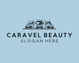 Shipping Truck Vehicle logo design