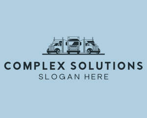 Shipping Truck Vehicle logo design