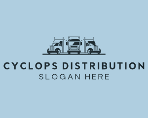 Shipping Truck Vehicle logo design