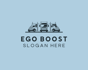 Shipping Truck Vehicle logo design