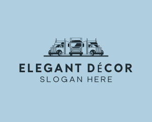 Shipping Truck Vehicle logo design