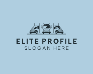 Shipping Truck Vehicle logo design