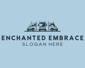 Shipping Truck Vehicle logo design