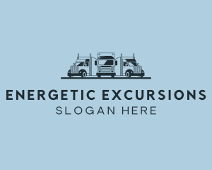 Shipping Truck Vehicle logo design