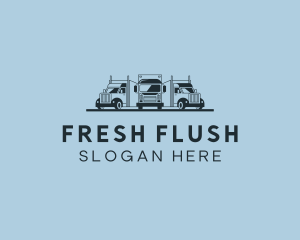 Shipping Truck Vehicle logo design