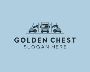 Shipping Truck Vehicle logo design