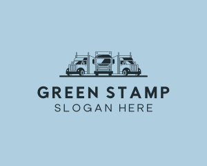 Shipping Truck Vehicle logo design