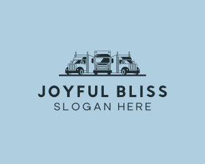 Shipping Truck Vehicle logo design