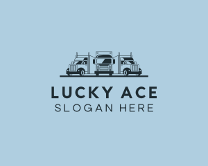 Shipping Truck Vehicle logo design