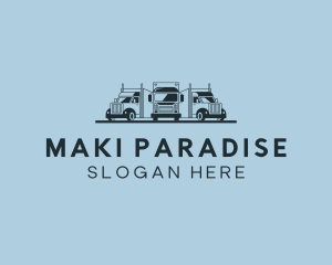 Shipping Truck Vehicle logo design